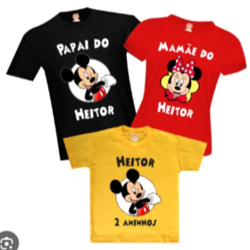 camisa aniversario cores 